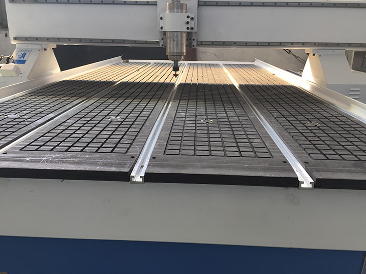 Vacuum & T-slot Table for Rotary CNC Router Machine