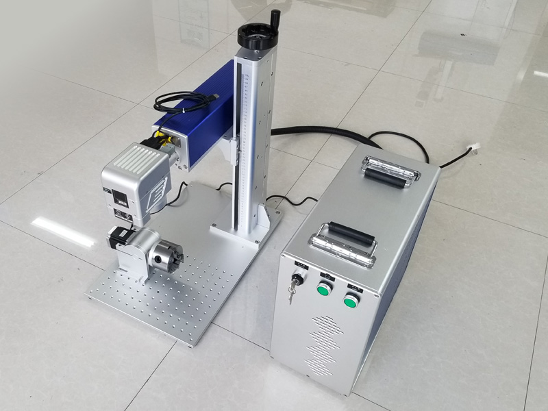 Rotary laser gun stippling machine